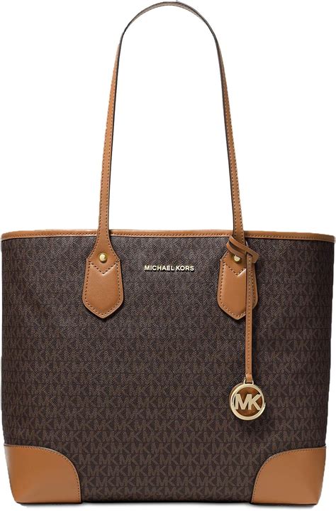 michael kors eva signature medium tote|eva tote bag.